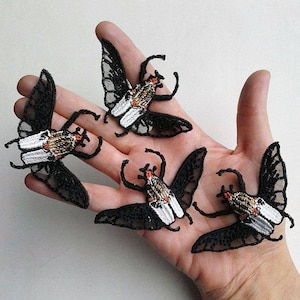 Moks78(p) set of 4 pieces Beetle Goliath Insect Embroidered Patch