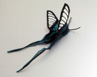 Moks168(p) Black Green Butterfly Embroidered Patch - Etsy
