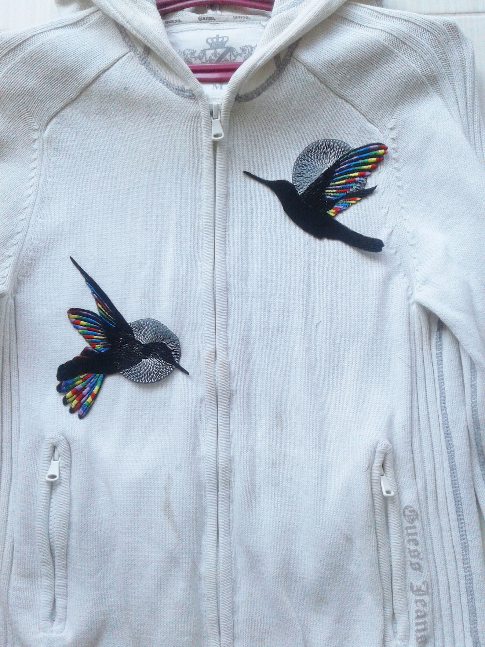 Moks232p Pair Patch Birds Hummingbirds Embroidered Patches - Etsy