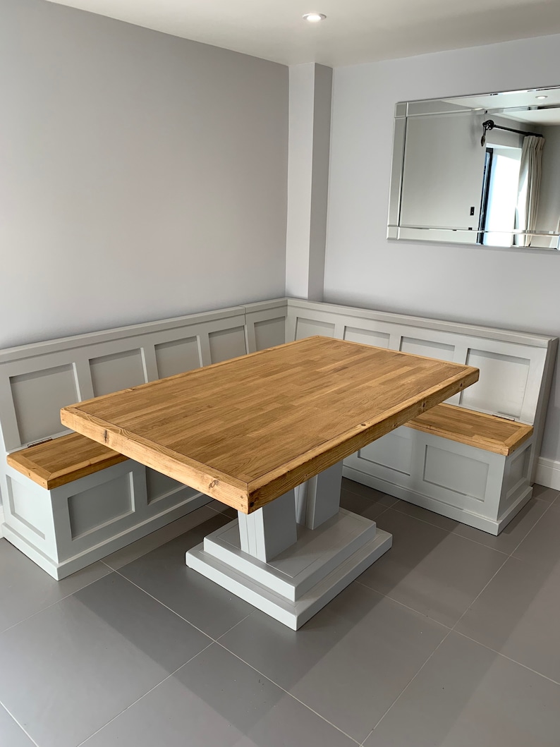 L Shape Corner Seating Dining Set Banquette V Shape Modern Table - Etsy UK