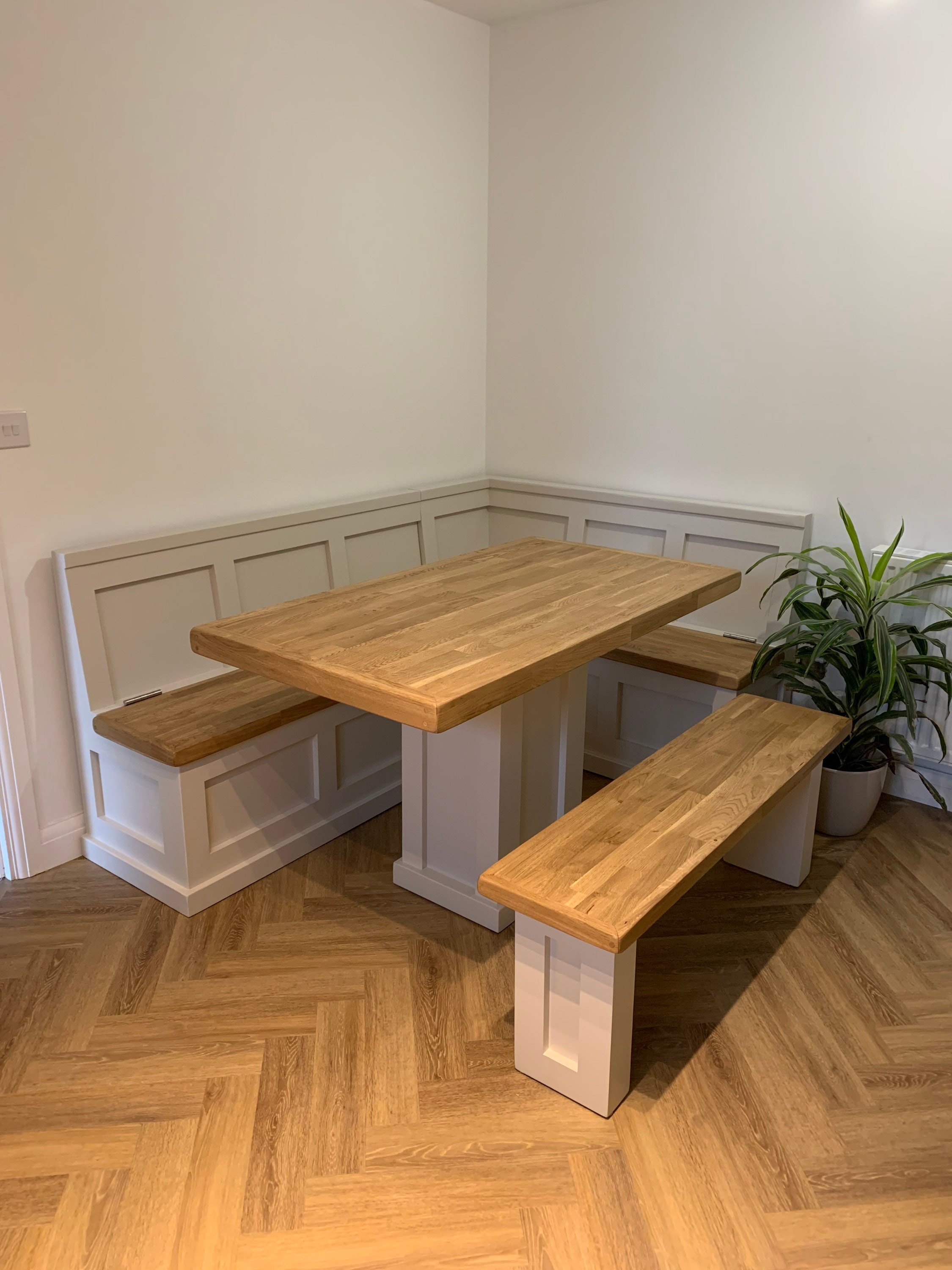 Modern Banquette Farmhouse Kitchen Dining Area Etsy UK