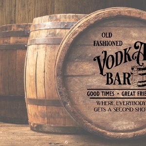 Vodka Bar Digital File - SVG - 2 files