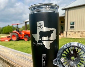 Whiskey Woods Ranch Logo 20oz Yeti Tumbler - Black