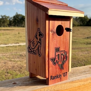 Officially Licensed Texas A&M Cedar Birdhouse - Licensed Product