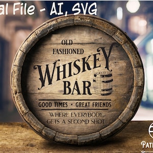 Whiskey Bar SVG files (3) - Digital Files