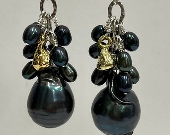 Black Pearl Earrings