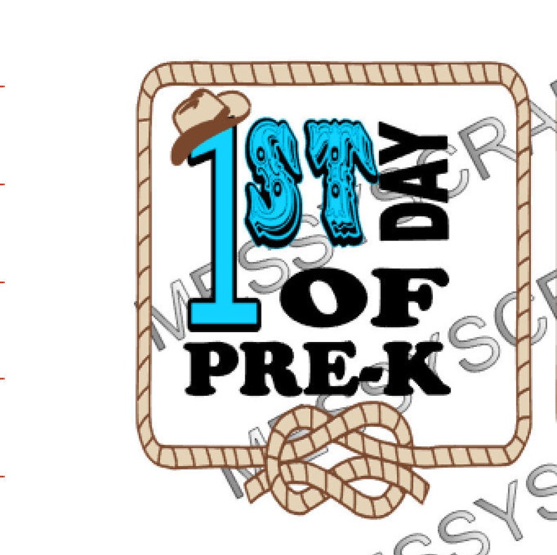 Download First Day of PRE-K digital SVG COUNTRY Western Themed | Etsy