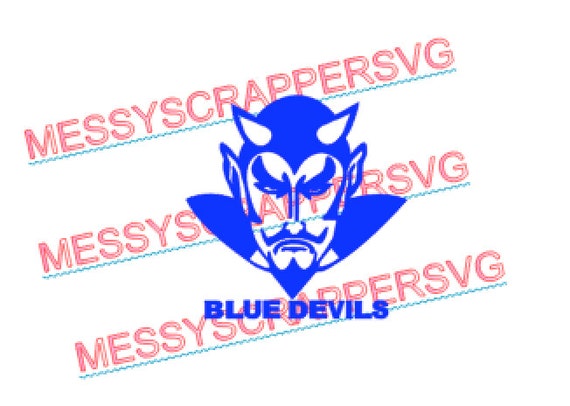 BLUE DEVIL File Digital SVG File for Htv Scrapbooking. Use | Etsy