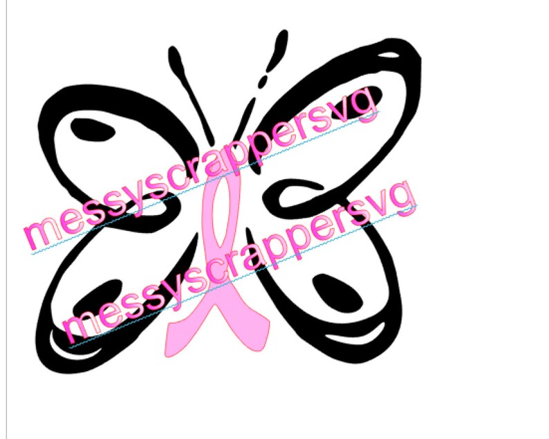Download Cancer Ribbon Butterfly. This is an SVG cut file.svg cut ...