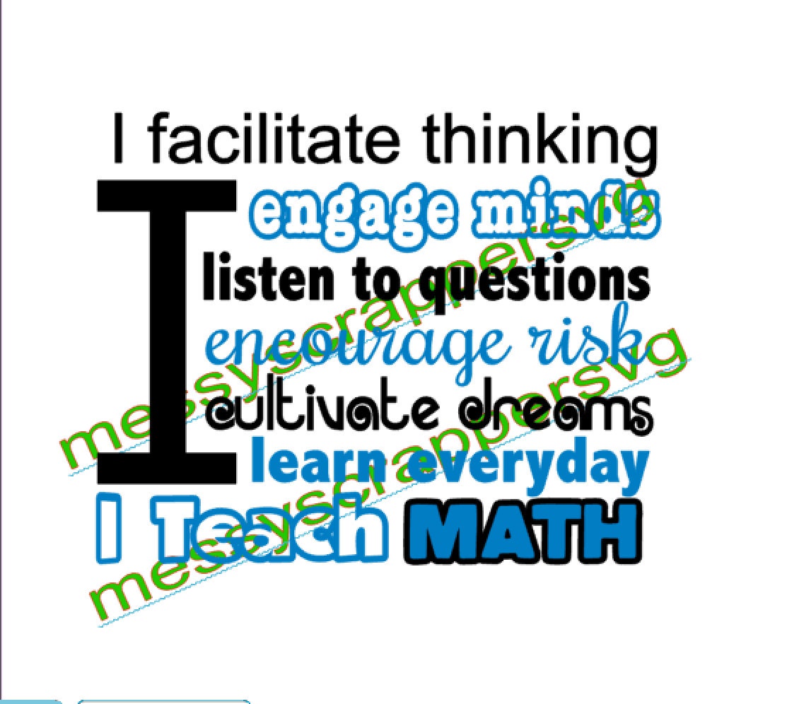 Download I Teach Math Svg File For Cricut Silhouette Designer Edition Etsy