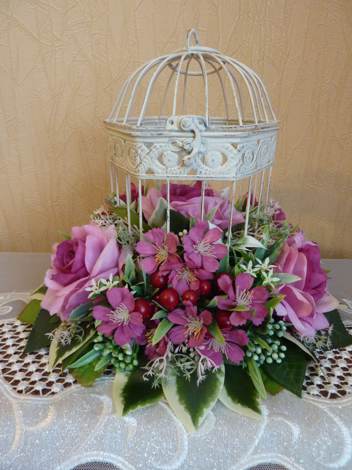 Pink Flowersfuchsiawedding Decorationwedding Etsy