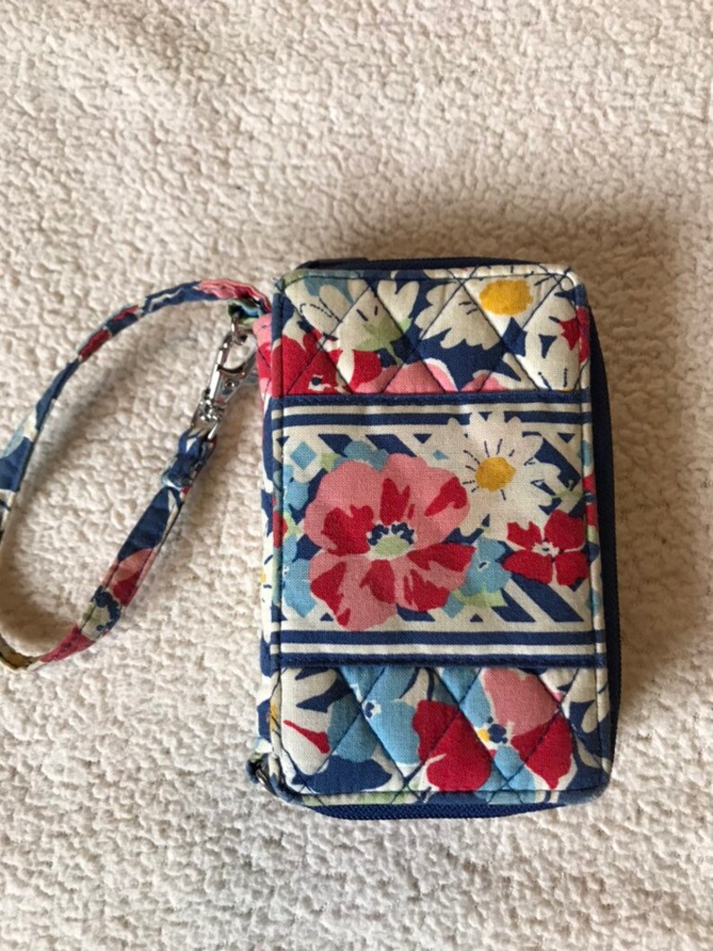 Vera Bradley All In One Wristlet Retired Summer Cottage Etsy