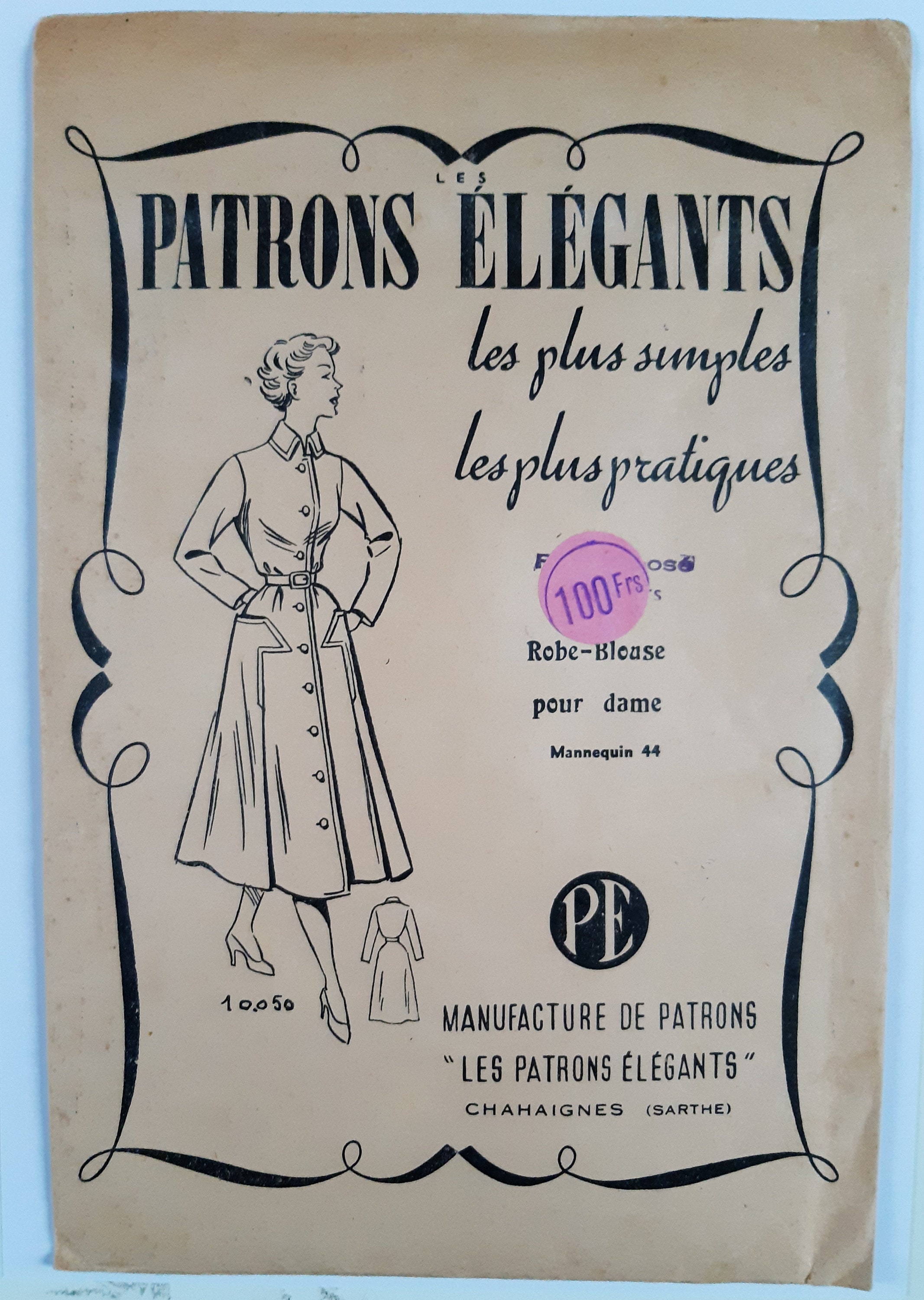 French Vintage Sewing Pattern Etsy