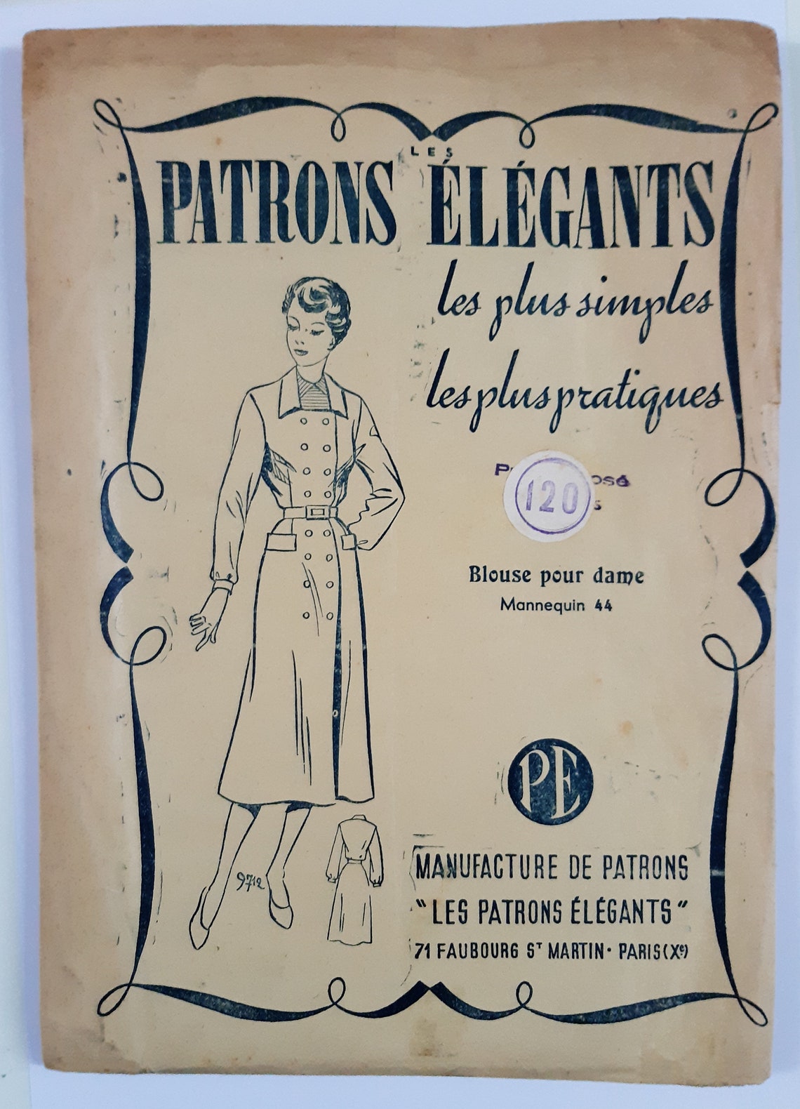French Vintage Sewing Pattern Etsy