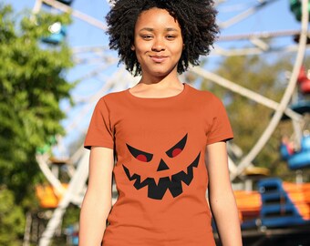 Jack O Lantern T-Shirt, Kürbis Gesicht Unisex Shirt, Halloween Geschenk, süßes Halloween Party Tshirt, Süßes oder Süßes T-Shirt, 25% RABATT