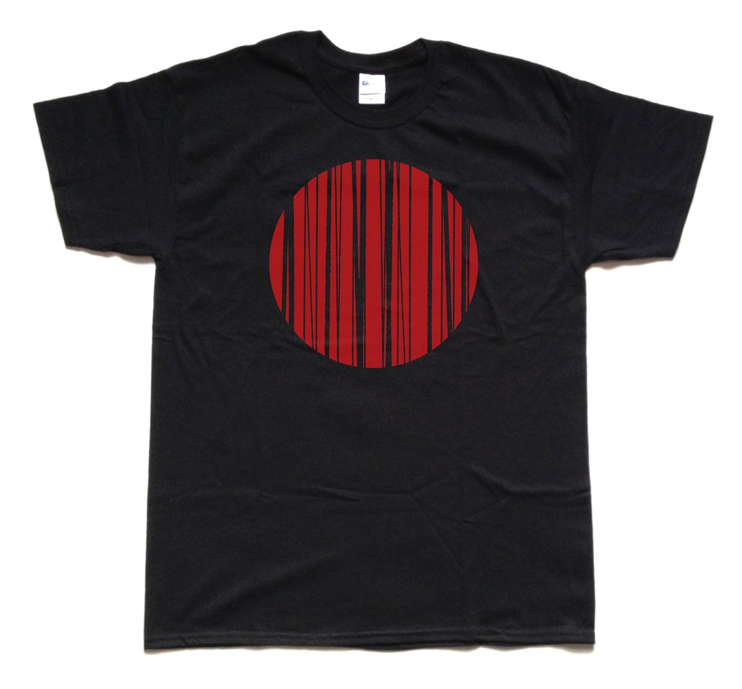 Red Spot Design Red Spot ABSTRACT Linear Design Screen Printed T Shirt - Etsy