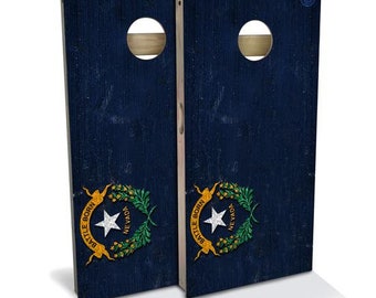 Full Color Nevada State Flag Cornhole boards , backyard games, outdoor games, tailgate games