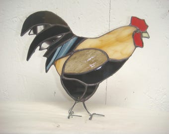 Stained glass Rooster