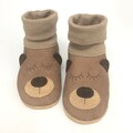 Crawling shoes bear | Leather slippers | Baby | Slippers | Organic leather nubuck leather | Baby gift with name | Sleepy Eyes product logo