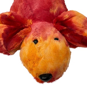 Weighted Sensory Pet Red and Orange Microfiber Fleece Dog Plush, Weighted  Lap Pad, Dog Plush, Special Needs, Anxiety, Autism, Alzheimers 