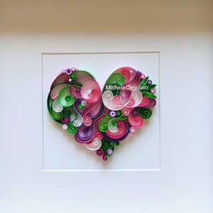 Quilling paper art design: "Ti amo"