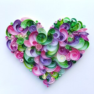 Quilling paper art design: "Sei il mio amore"