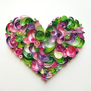 Quilling paper art design: "Nell'anima"