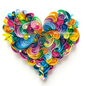 Quilling paper art design: "Dolcissimo amore"