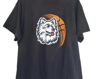 Camiseta preta Y2K UConn tamanho XL