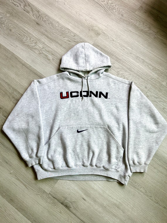 UConn Vintage Nike center swoosh hoodie size large