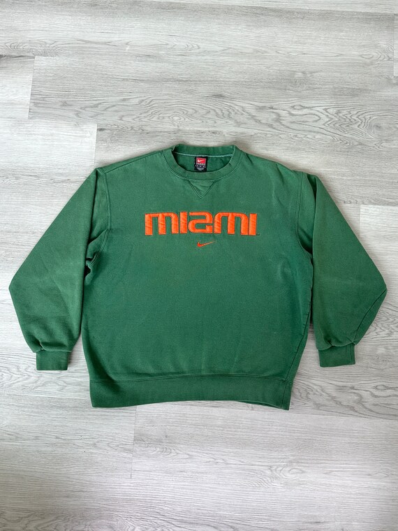 University of Miami Nike Crewneck Sweatshirt Mediu