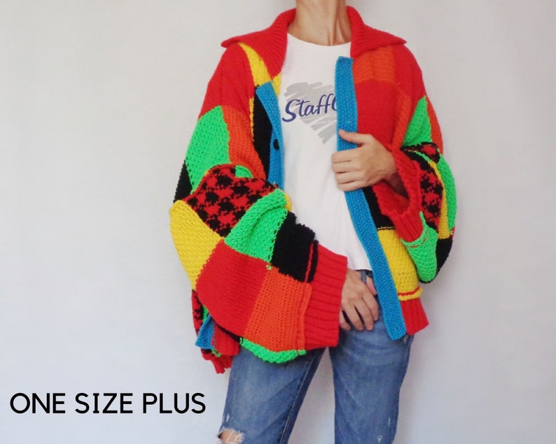 Harry styles merch cardigan Chunky knit cardigan Oversized