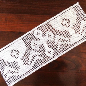 Cross and chalice liturgical lace by the yard Altar Alb vestments Crochet Church border 19 cm (7.5 inch)