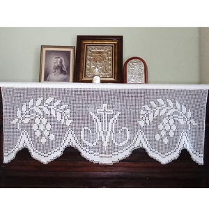 Mary Symbol katholisch Religiöse Spitze Massenware Antike Kirche Spitzenbesatz
