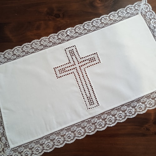 Small Altar Cloth Christian Table Runner Personalized Etsy