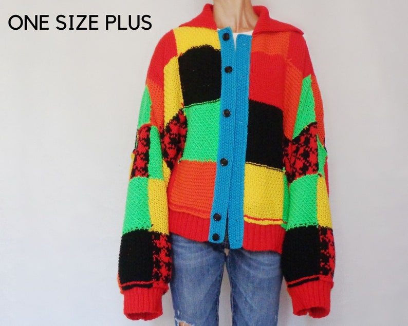 Harry styles merch cardigan Chunky knit cardigan Oversized Etsy