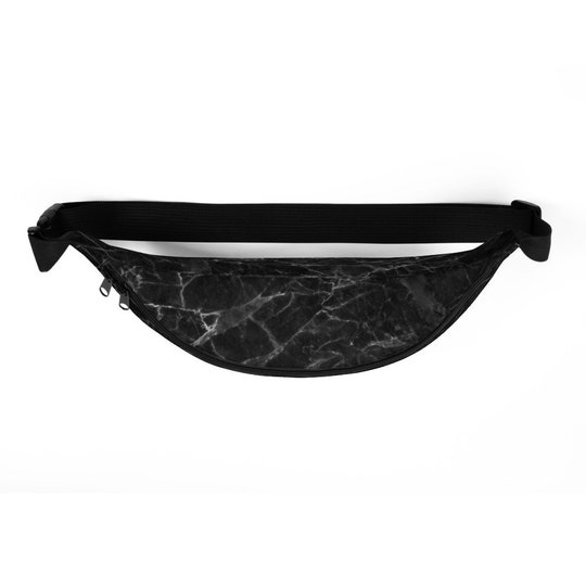 Disover Black Marble Fanny Pack Abstract waist bag / Bum Bag