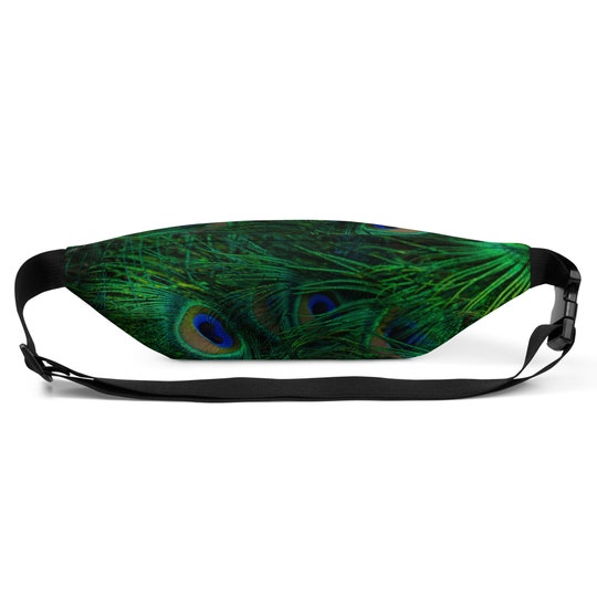 Disover Peacock Feather Fanny Pack Bum Bag Waist Bag