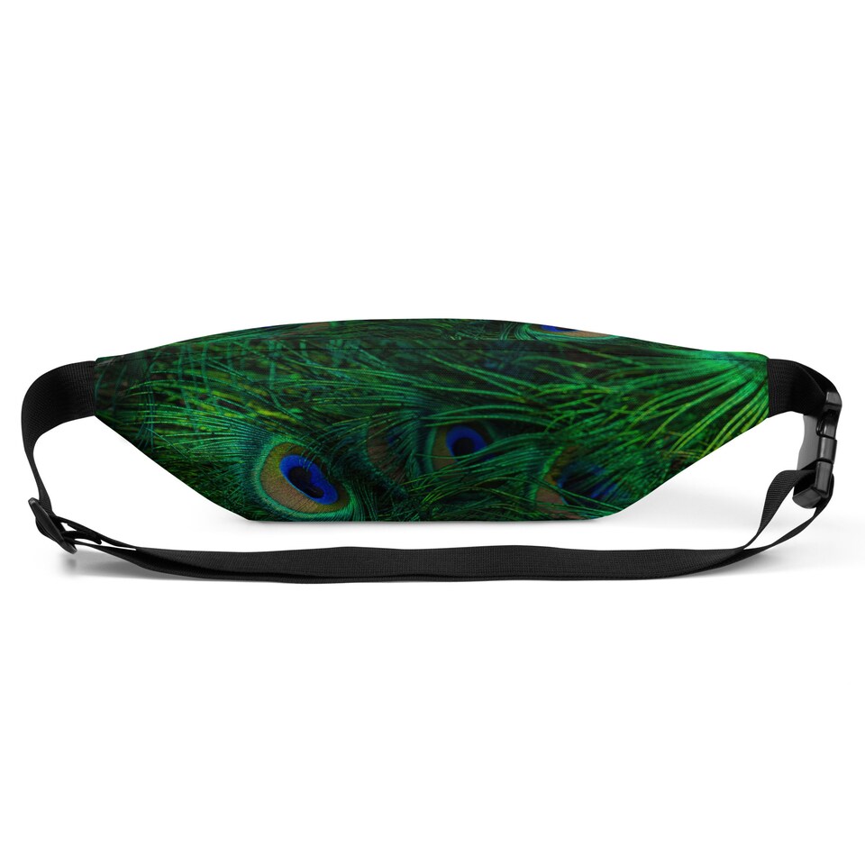 Discover Peacock Feather Fanny Pack Bum Bag Waist Bag