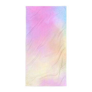 Cotton Candy Towel / Tie dye beach towel