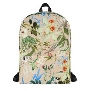 Floral Backpack / Spring Flowers Rucksack