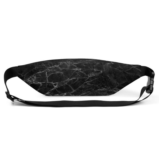 Disover Black Marble Fanny Pack Abstract waist bag / Bum Bag