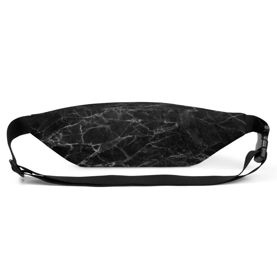 Discover Black Marble Fanny Pack Abstract waist bag / Bum Bag