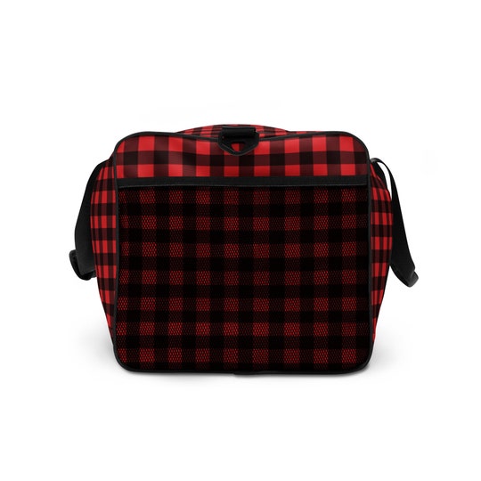 Buffalo Plaid Duffle bag / Red Check Weekend Bag