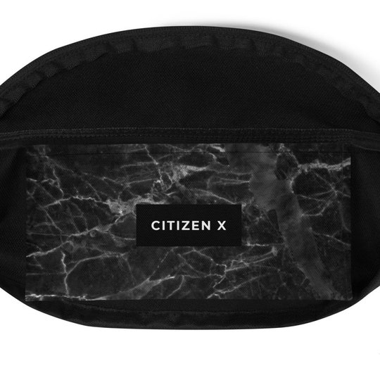 Disover Black Marble Fanny Pack Abstract waist bag / Bum Bag