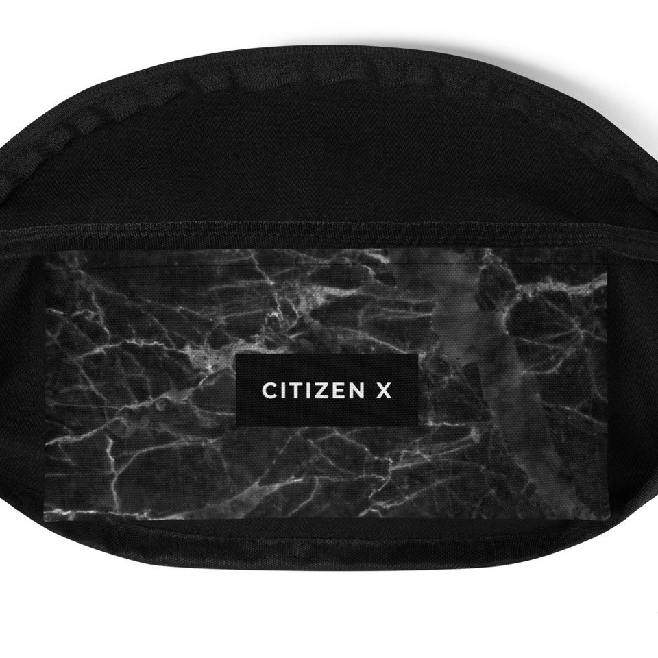 Discover Black Marble Fanny Pack Abstract waist bag / Bum Bag