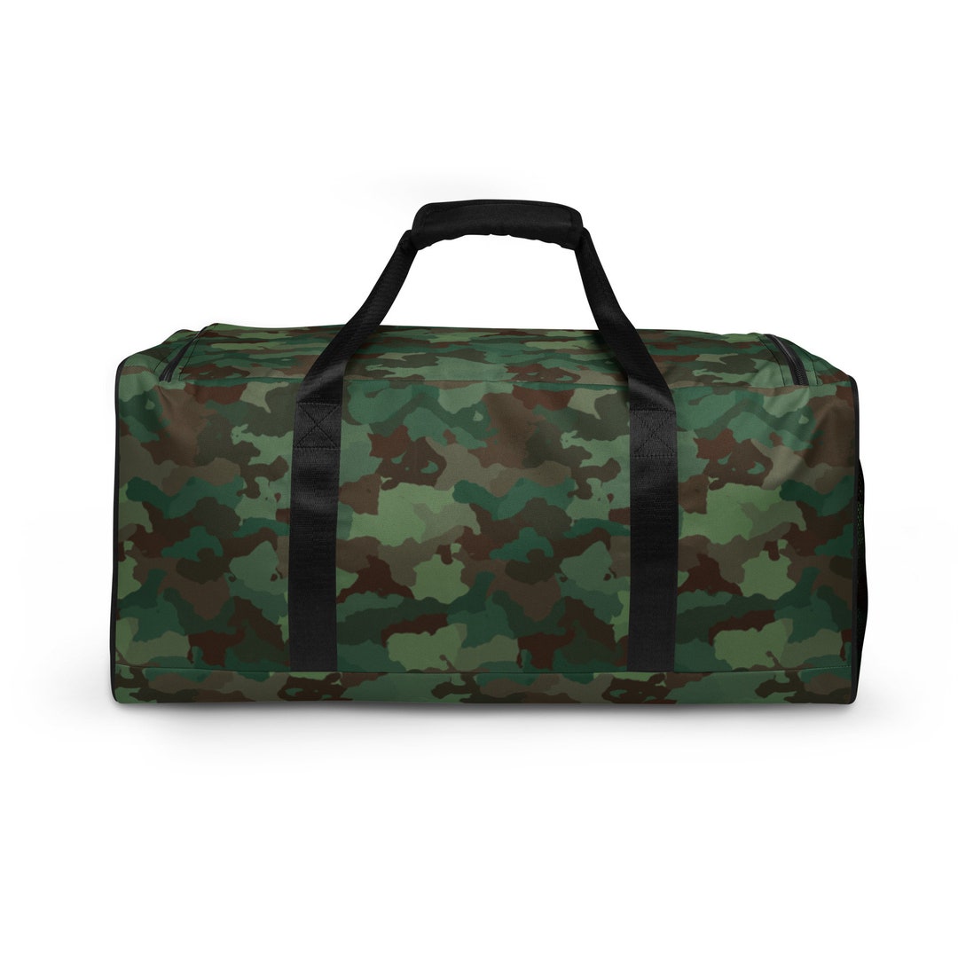 Camouflage Duffle Bag / Army Jungle Green Weekend Bag Etsy