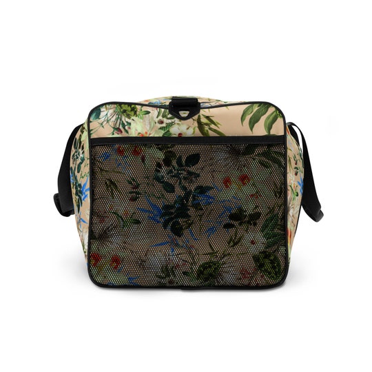 Floral Duffle bag / Spring flowers weekend bag