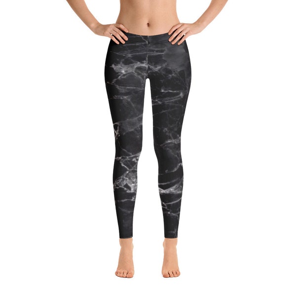 Marble Gym Leggings Etsy