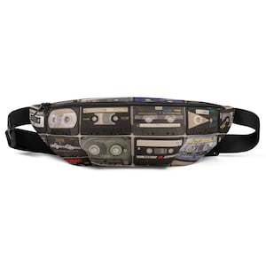 Retro Tapes Fanny Pack / 80&#39;s Cassettes Waist Bag